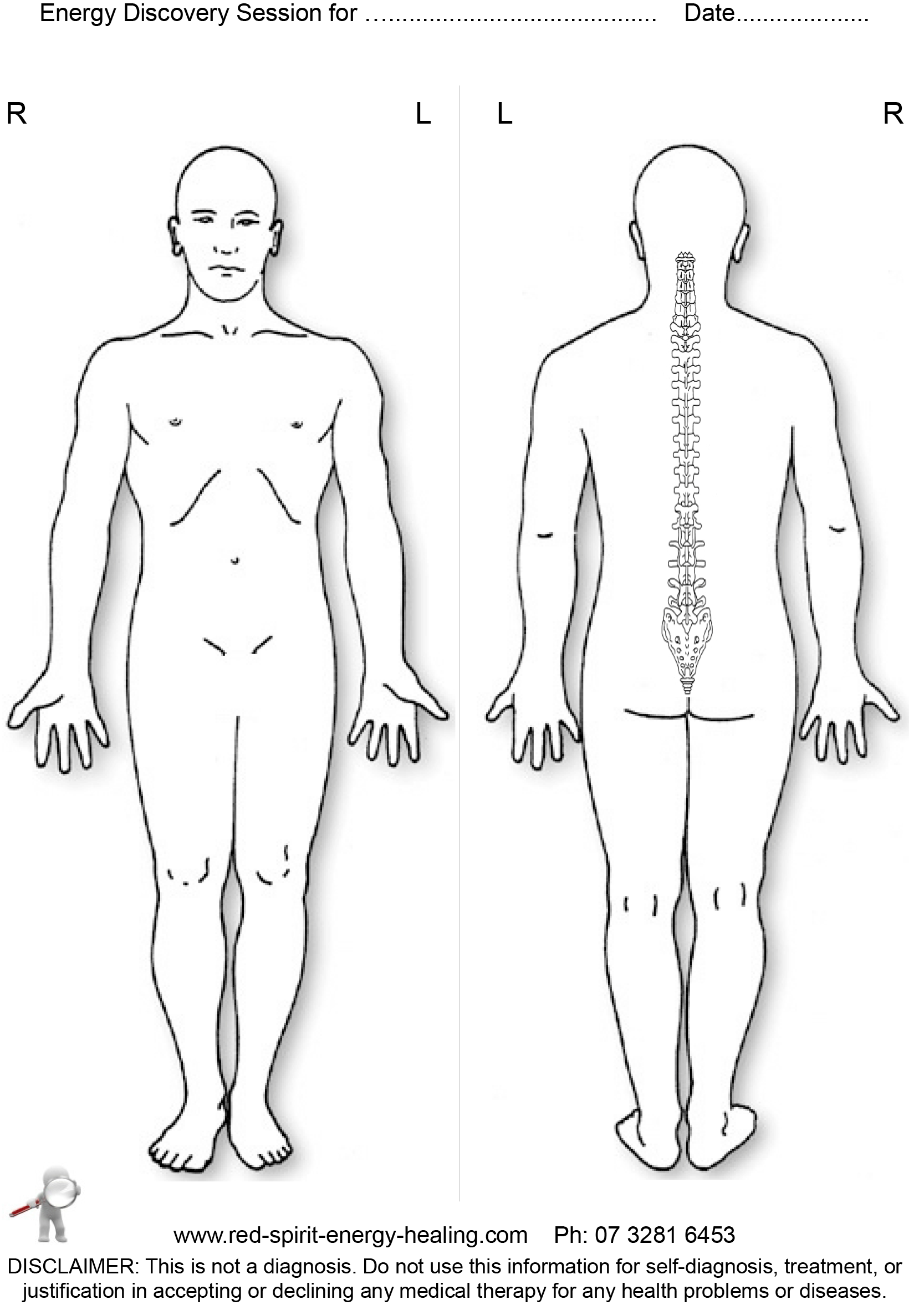 Red Spirit Energy Healing discovery session image map.